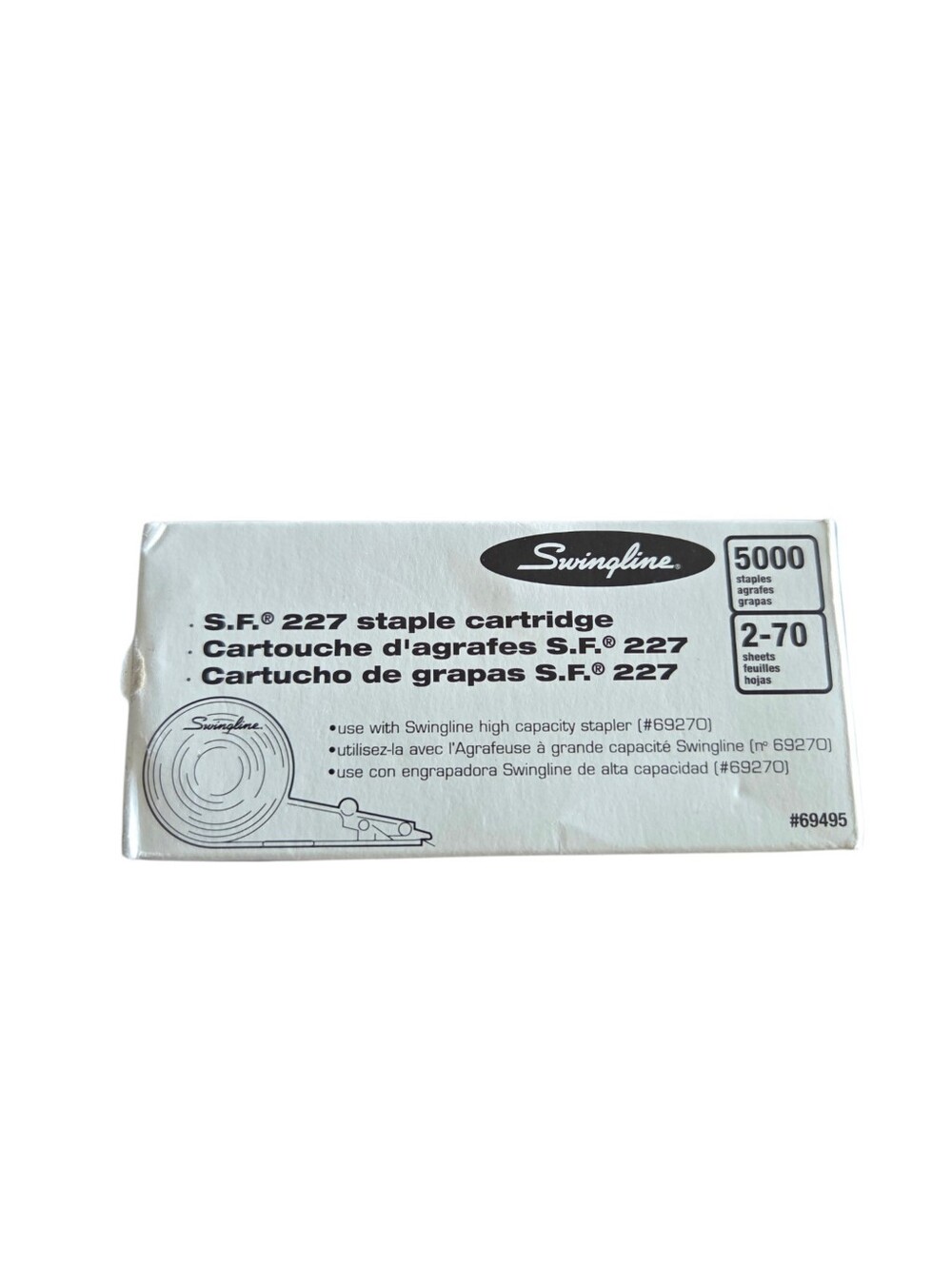 Swingline S.F. 227 Staple Cartridge 2-70 Sheet Capacity 5K Staples | For #69270